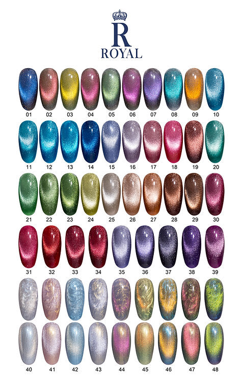 ROYAL NAIL ART - NEW CAT EYE COLLECTION | 48 COLORS