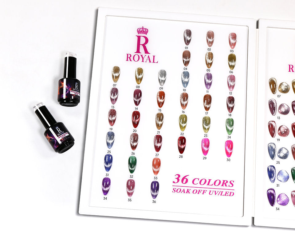 ROYAL NAIL ART - SPARKLY REFLECTIVE CAT EYE COLLECTION | 36 COLORS