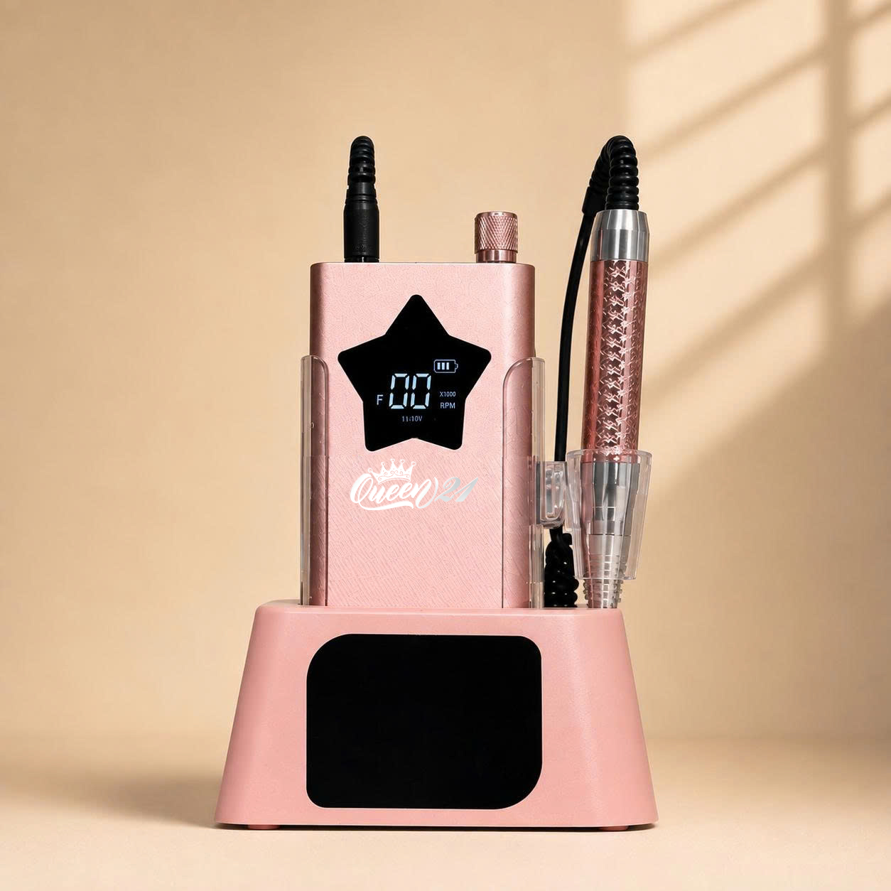 Queen 21 - Combo Labor Day - Qéline 21 UV/LED Lamp 72W + Queen 21 Professional Nail Drill