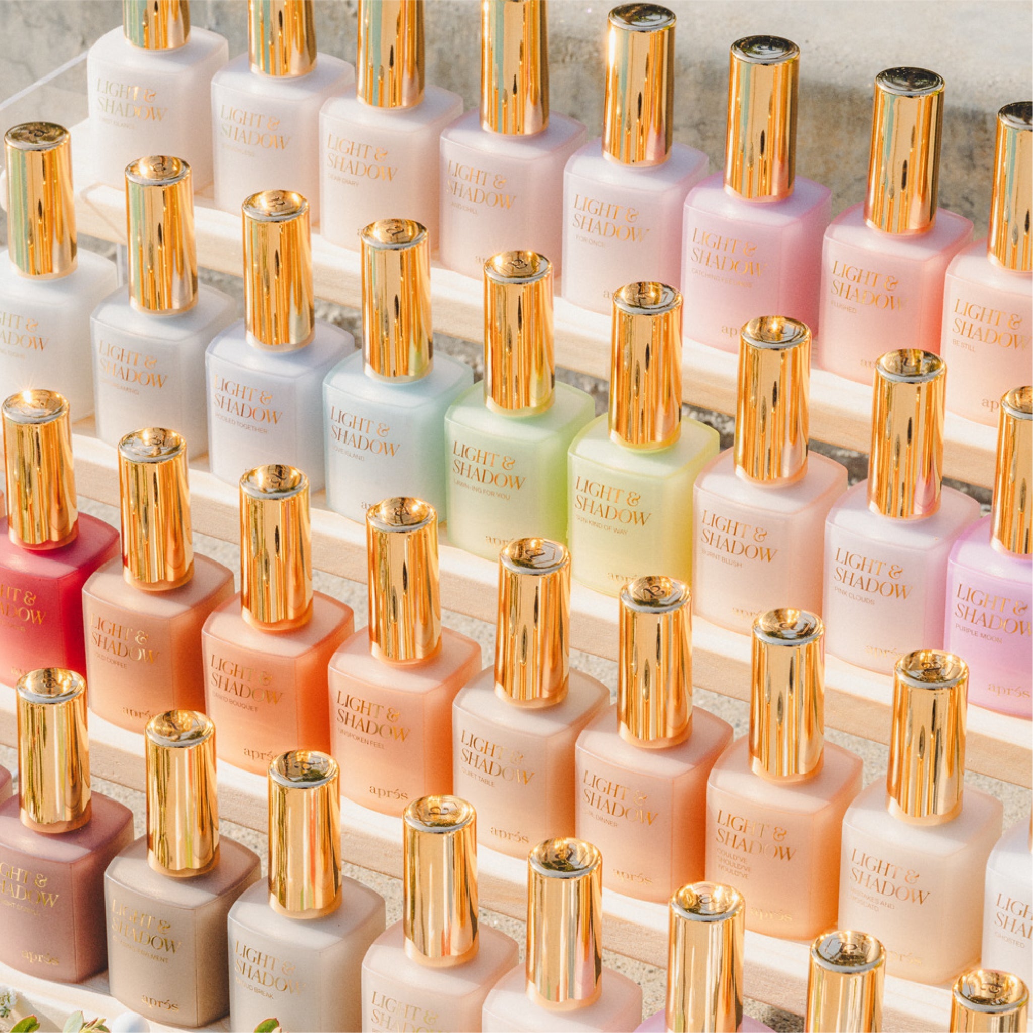Apres - LIGHT & SHADOW COLLECTION - 40PCS SHEER GEL COLORS, 10ML