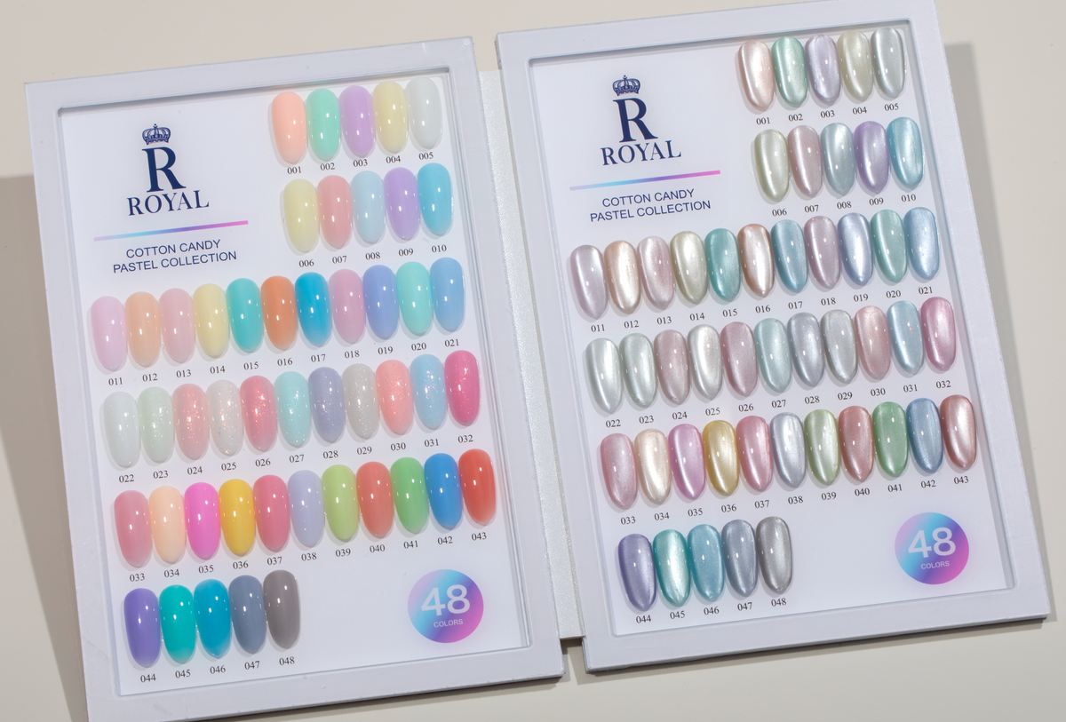 ROYAL NAIL ART - COTTON CANDY PASTEL COLLECTION – 48 COLORS