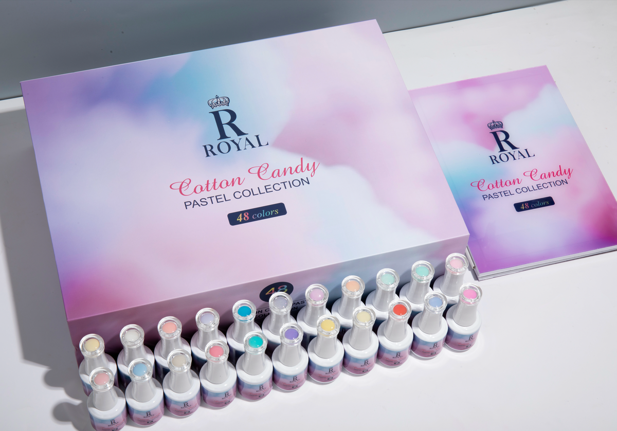ROYAL NAIL ART - COTTON CANDY PASTEL COLLECTION – 48 COLORS
