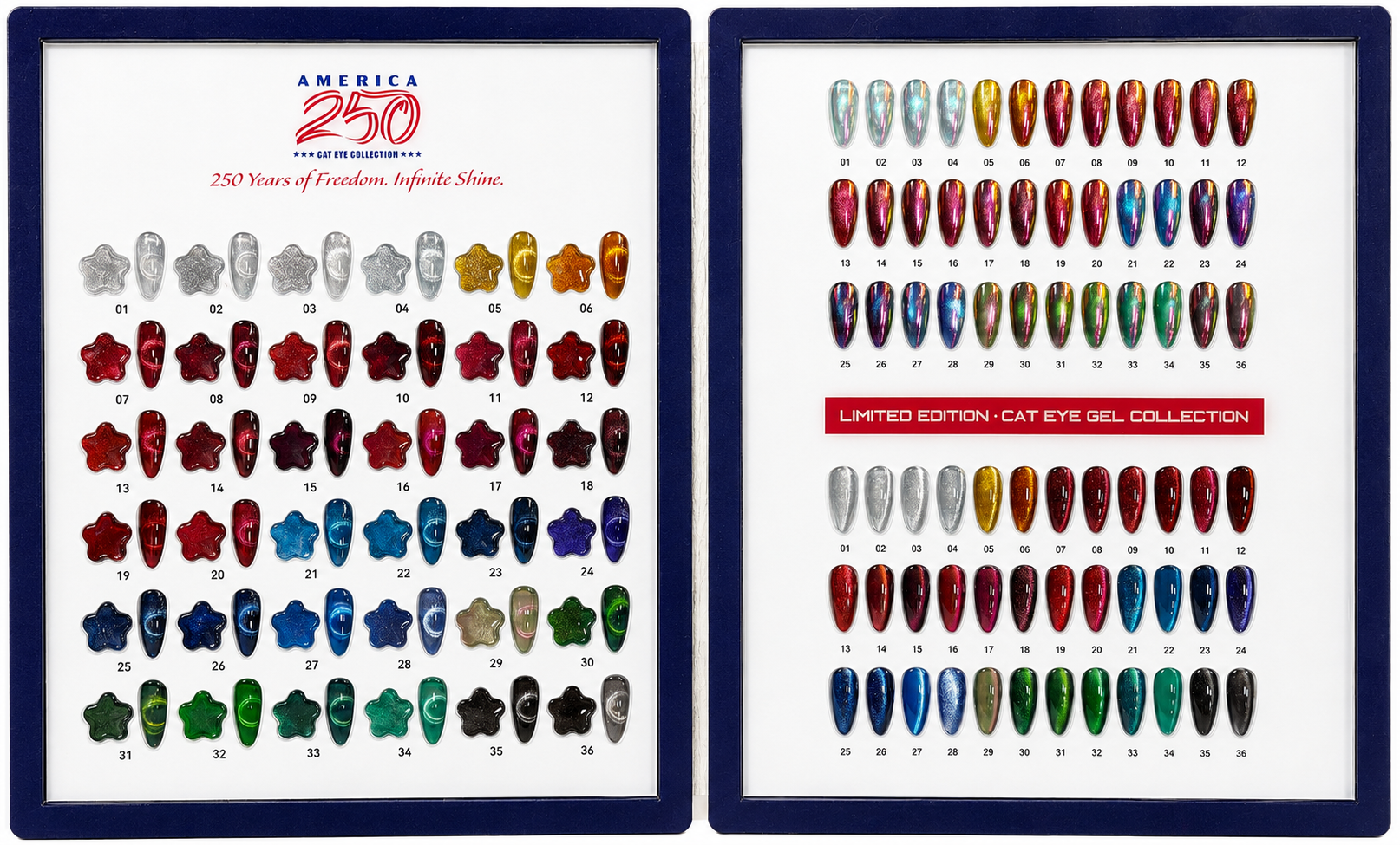 Royal Nail Art - July 4th Cat Eye American 250 Limited Edition Collection