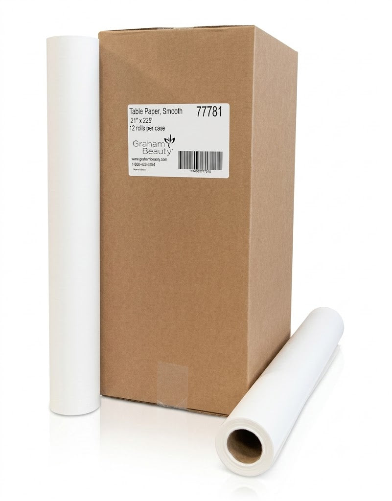 DISPOSABLE SPA BED PAPER ROLLS – 12 ROLLS/CARTON