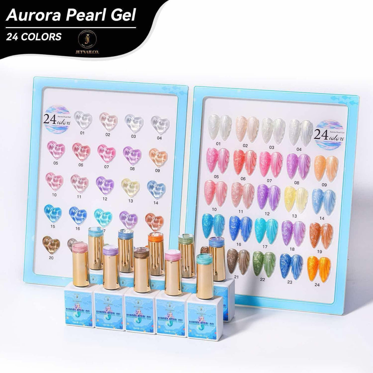 JetNailCo - Aurora Pearl Gel 24 Colors
