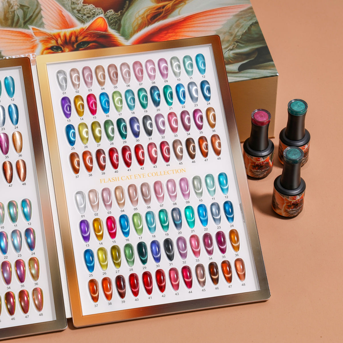 Royal Nail Art - Flash Cat Eye 48 Colors