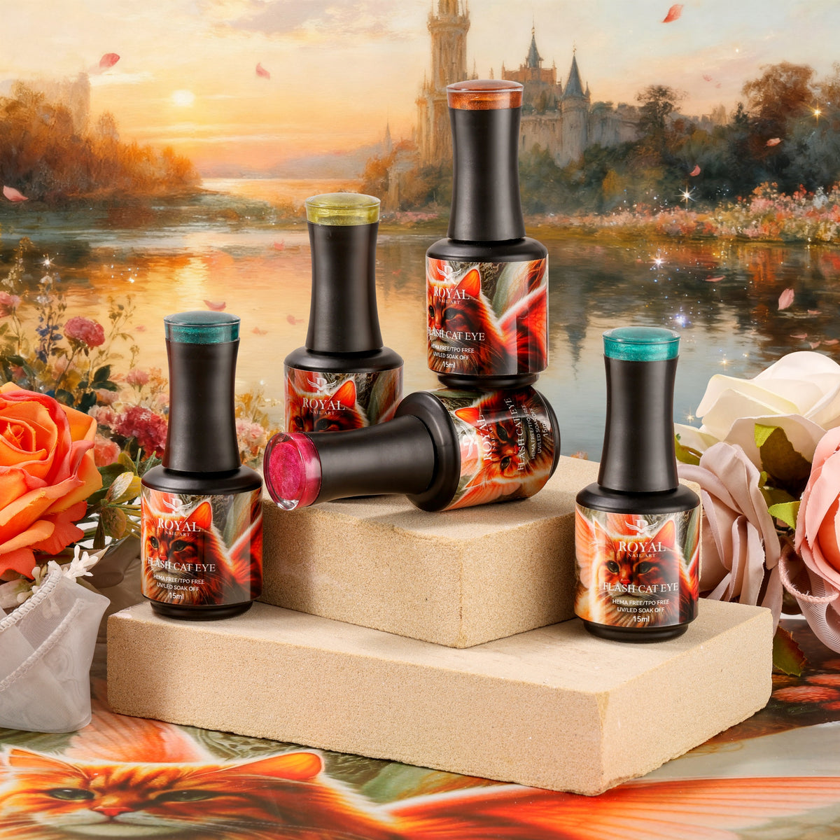 Royal Nail Art - Flash Cat Eye 48 Colors