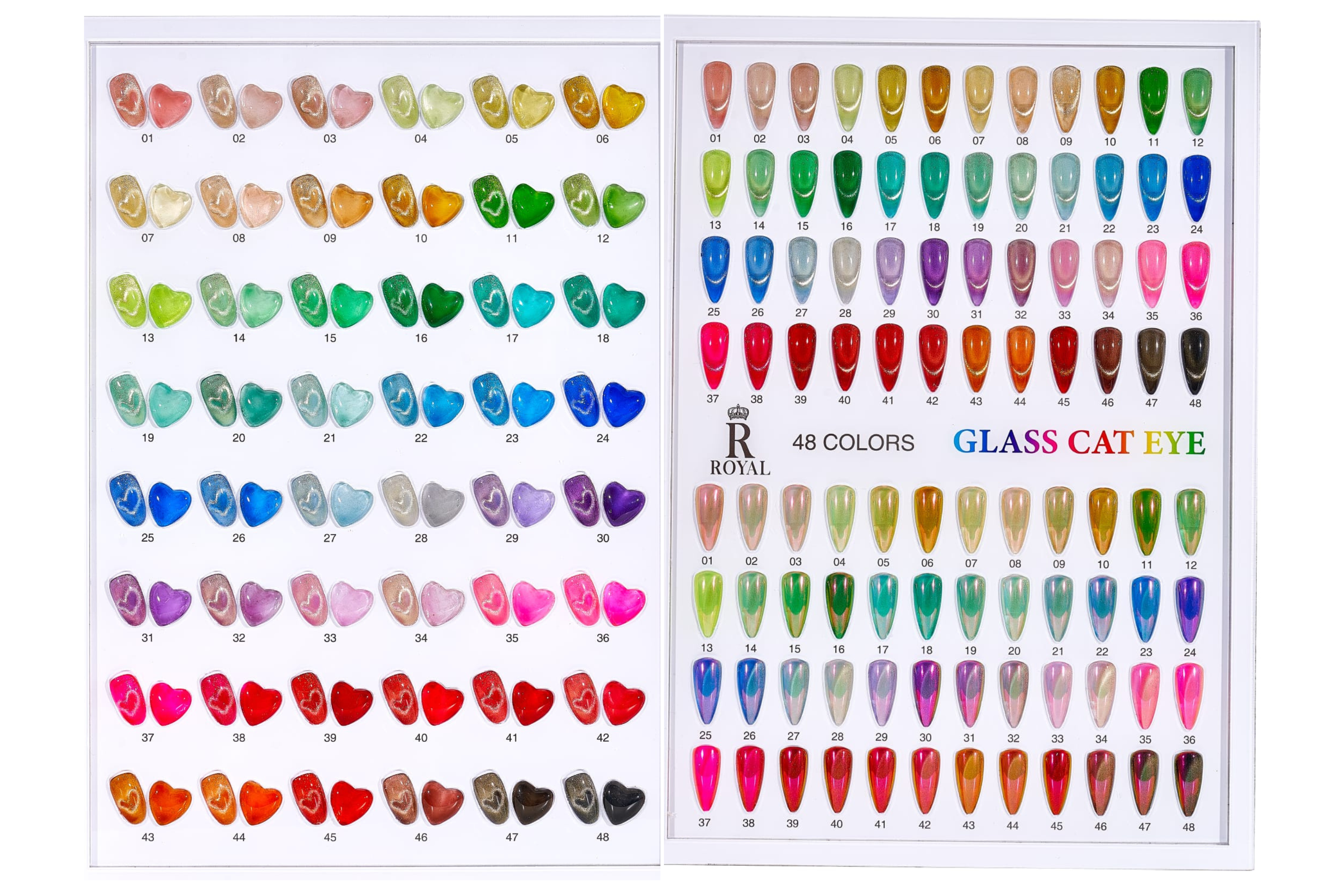 ROYAL NAIL ART - GLASS CAT EYE BOTTLE 15ML | 48 COLORS