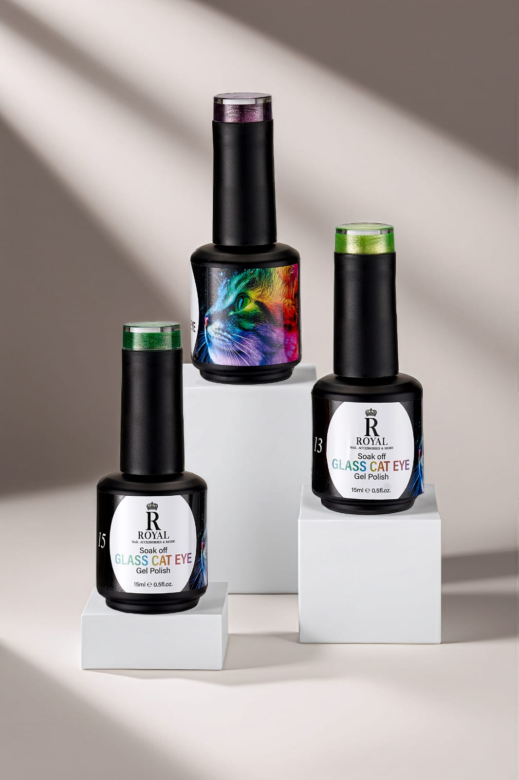 ROYAL NAIL ART - GLASS CAT EYE BOTTLE 15ML | 48 COLORS
