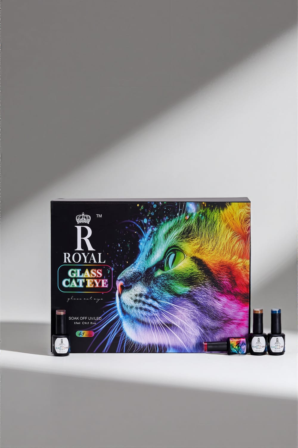 ROYAL NAIL ART - GLASS CAT EYE BOTTLE 15ML | 48 COLORS