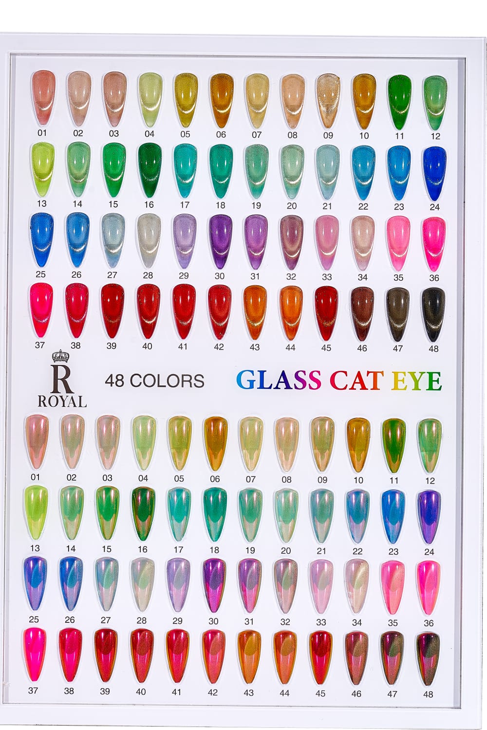 ROYAL NAIL ART - GLASS CAT EYE BOTTLE 15ML | 48 COLORS