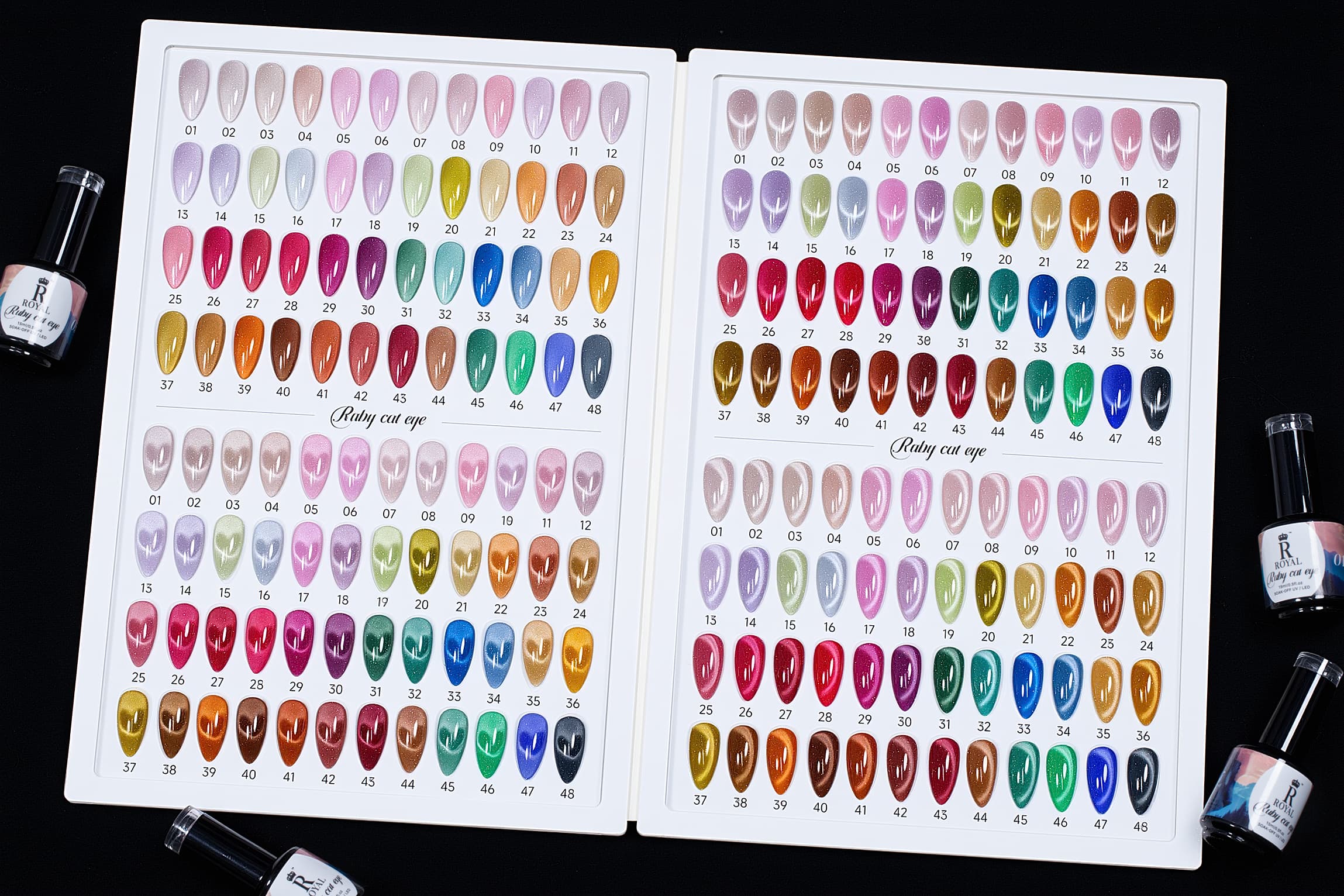 ROYAL NAIL ART - RUBY CAT EYE COLLECTION | 48 COLORS