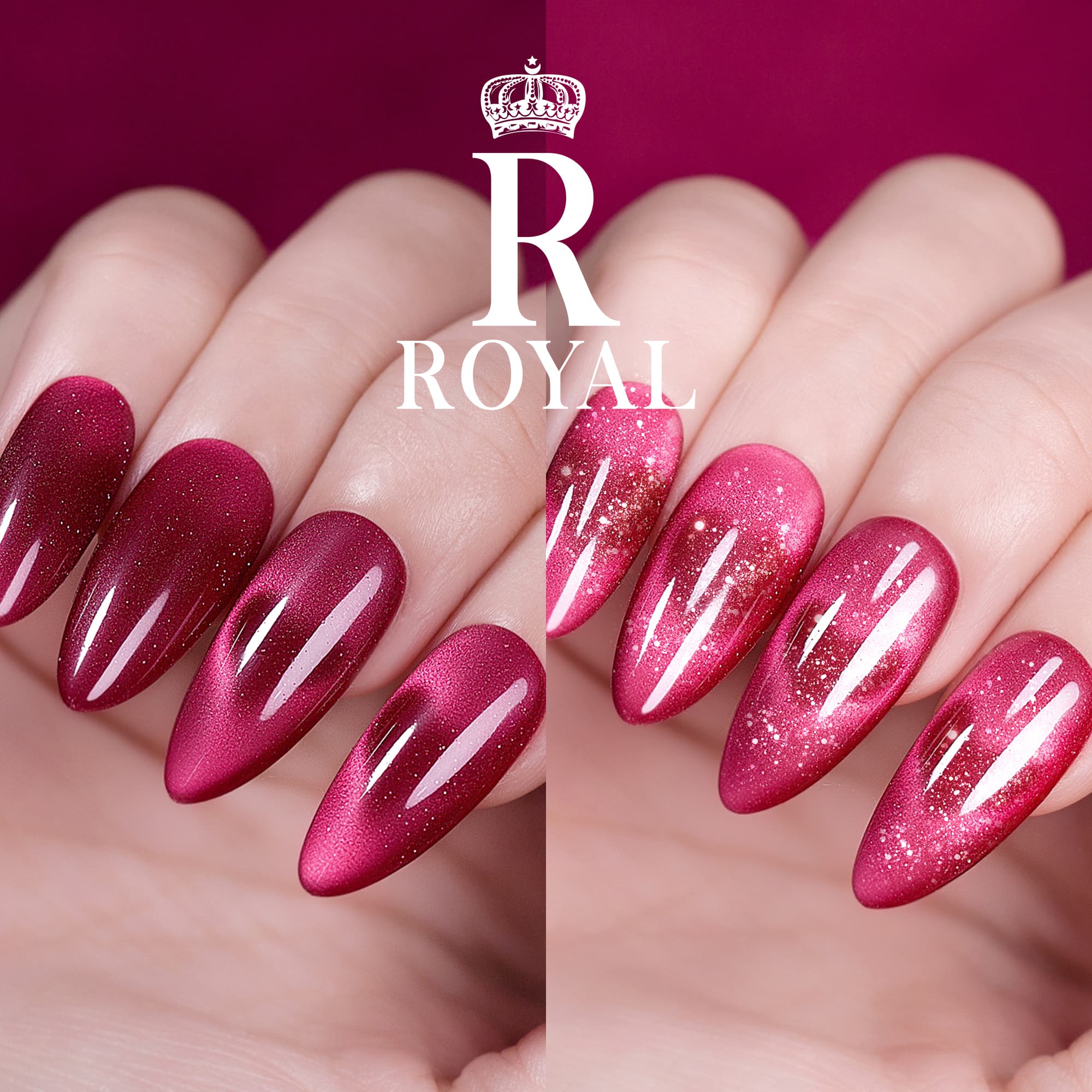 ROYAL NAIL ART - RUBY CAT EYE BOTTLE 15ML | 48 COLORS