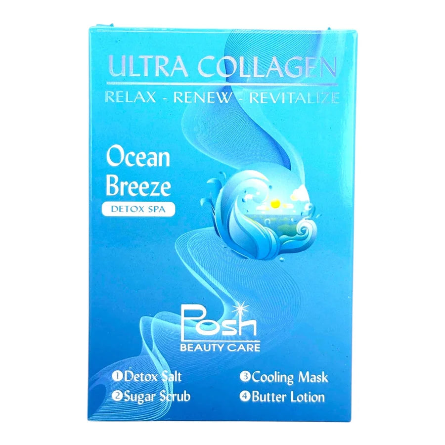POSH DELUXE 4-IN-1 PEDICURE KIT ULTRA COLLAGEN - 50 PCS/CARTON