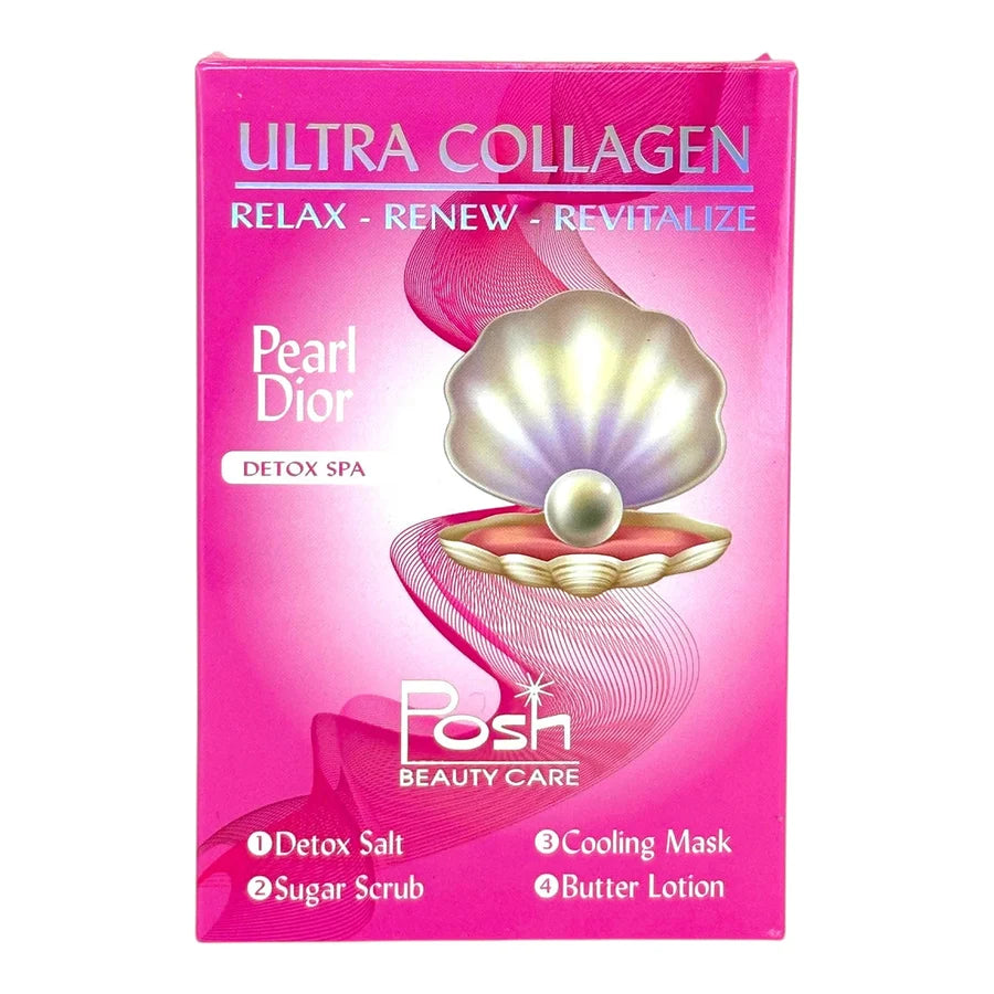 POSH DELUXE 4-IN-1 PEDICURE KIT ULTRA COLLAGEN - 50 PCS/CARTON
