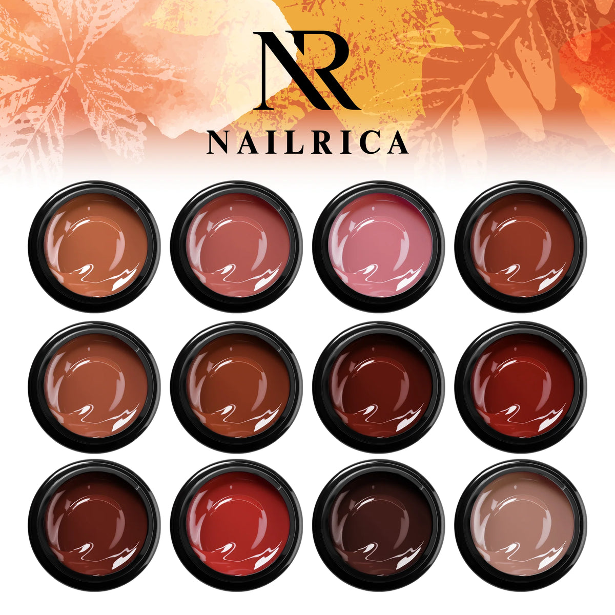 NAILRICA - Smoky Ember Builder Gel - 12 Colors