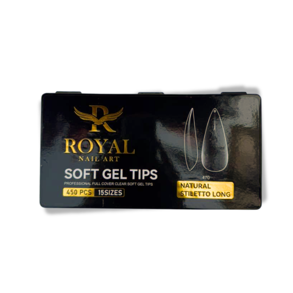 Royal Natural Stiletto Long Soft Gel Tip