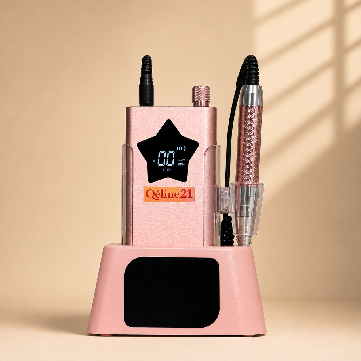 Qéline 21 - Professional Nail Drill - Pink