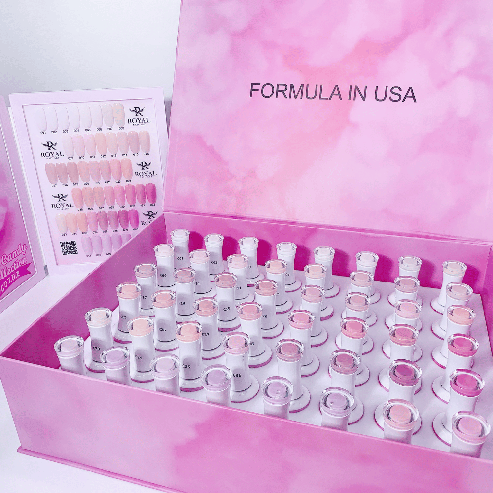 ROYAL NAIL ART - COTTON CANDY FULL COLLECTION 48PCS