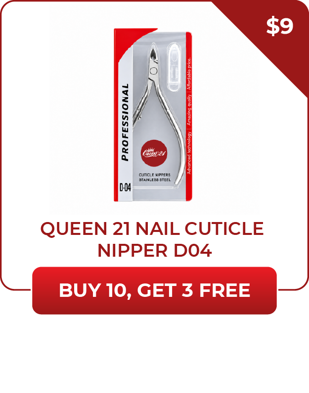 DEALS - Queen 21 - Nail Cuticle Nipper D04 (Stainless Steel)