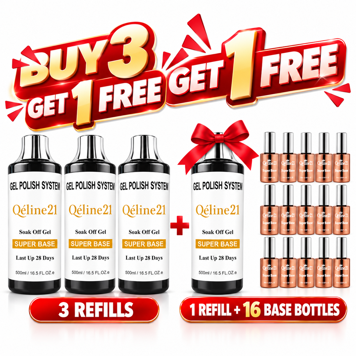 DEALS - Qéline21 Super Base Refill 500ml/16oz