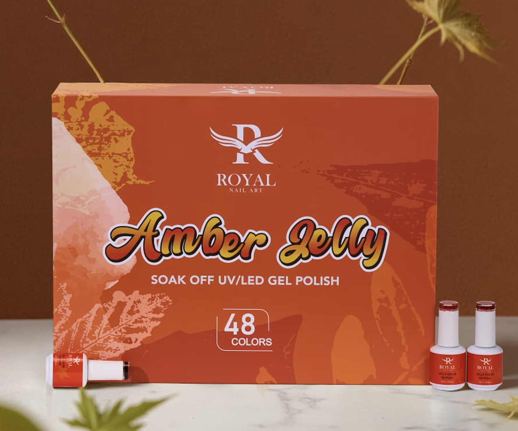 Royal Nail Art - Amber Jelly Collection