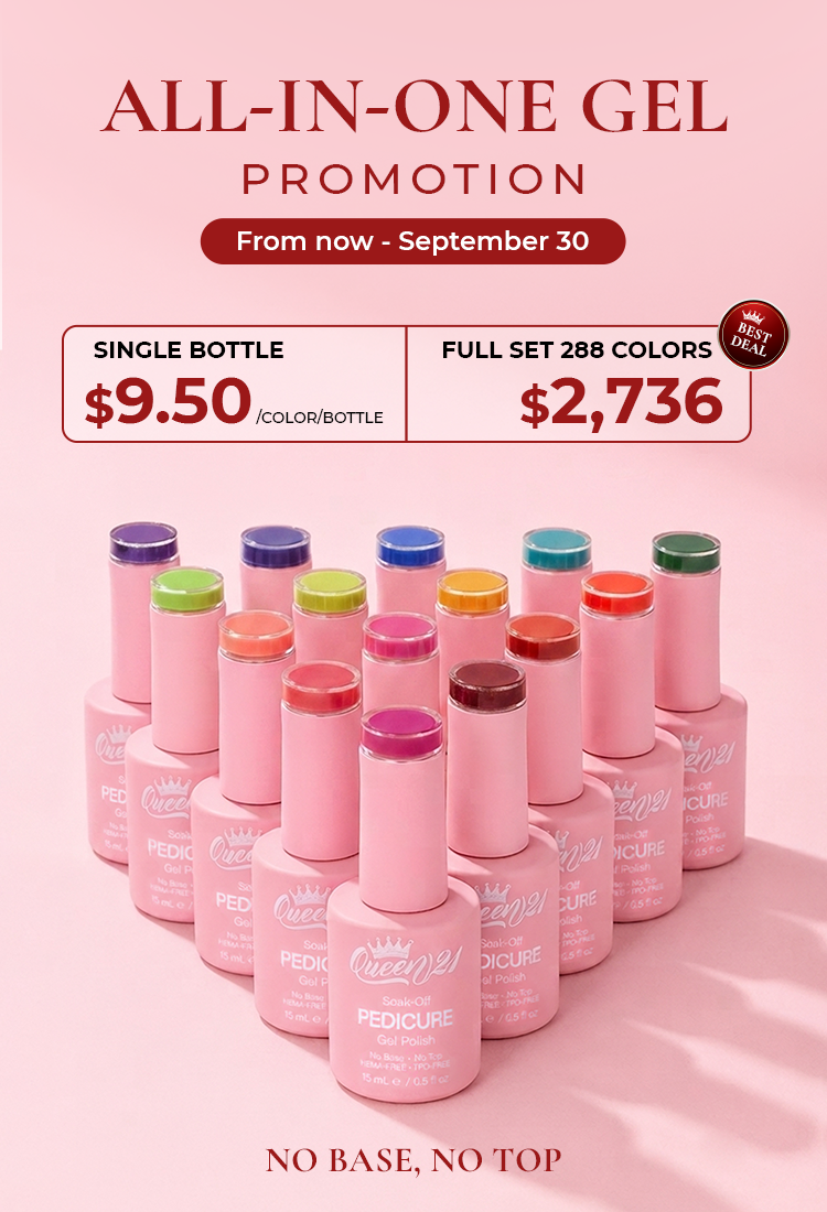 QUEEN 21 - All In One Gel Polish No Base, No Top