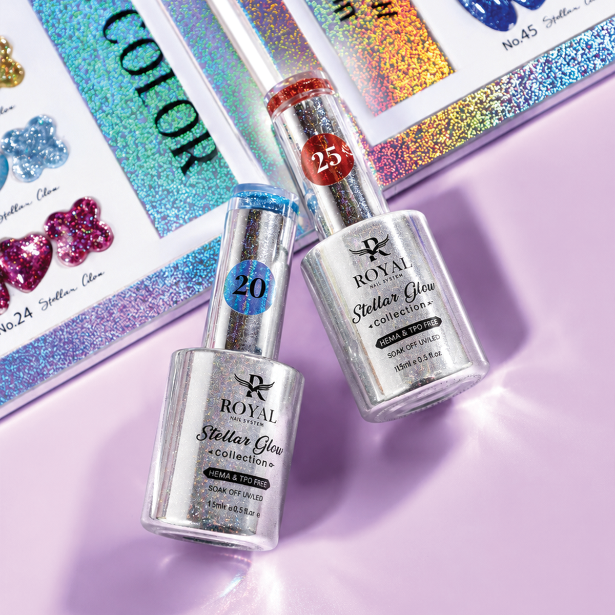ROYAL NAIL ART - Stellar Glow Collection - 48 Colors