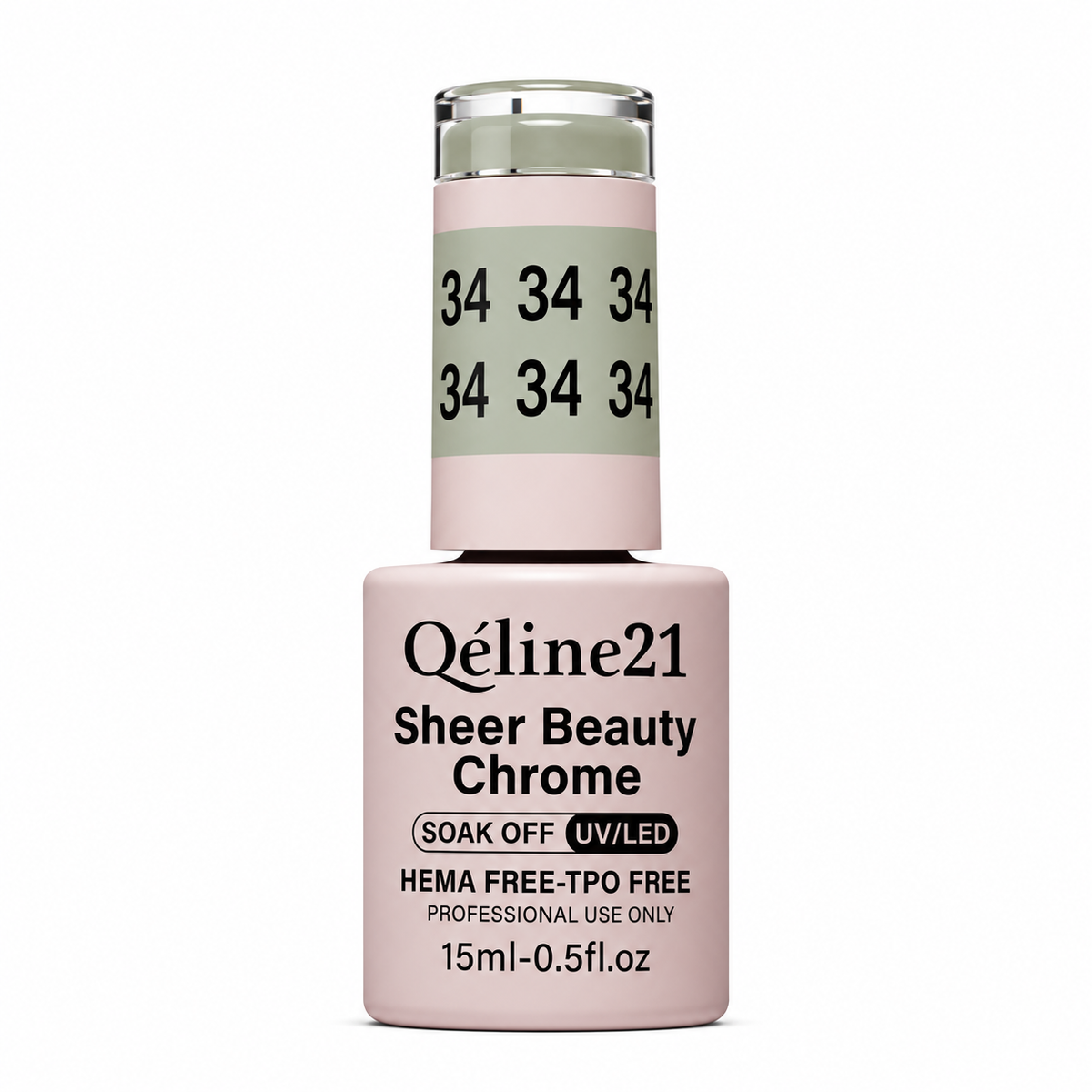QUEEN 21 - Qéline 21 Sheer Beauty Chrome #34 - Bottle 15ml/0.5 fl.Oz
