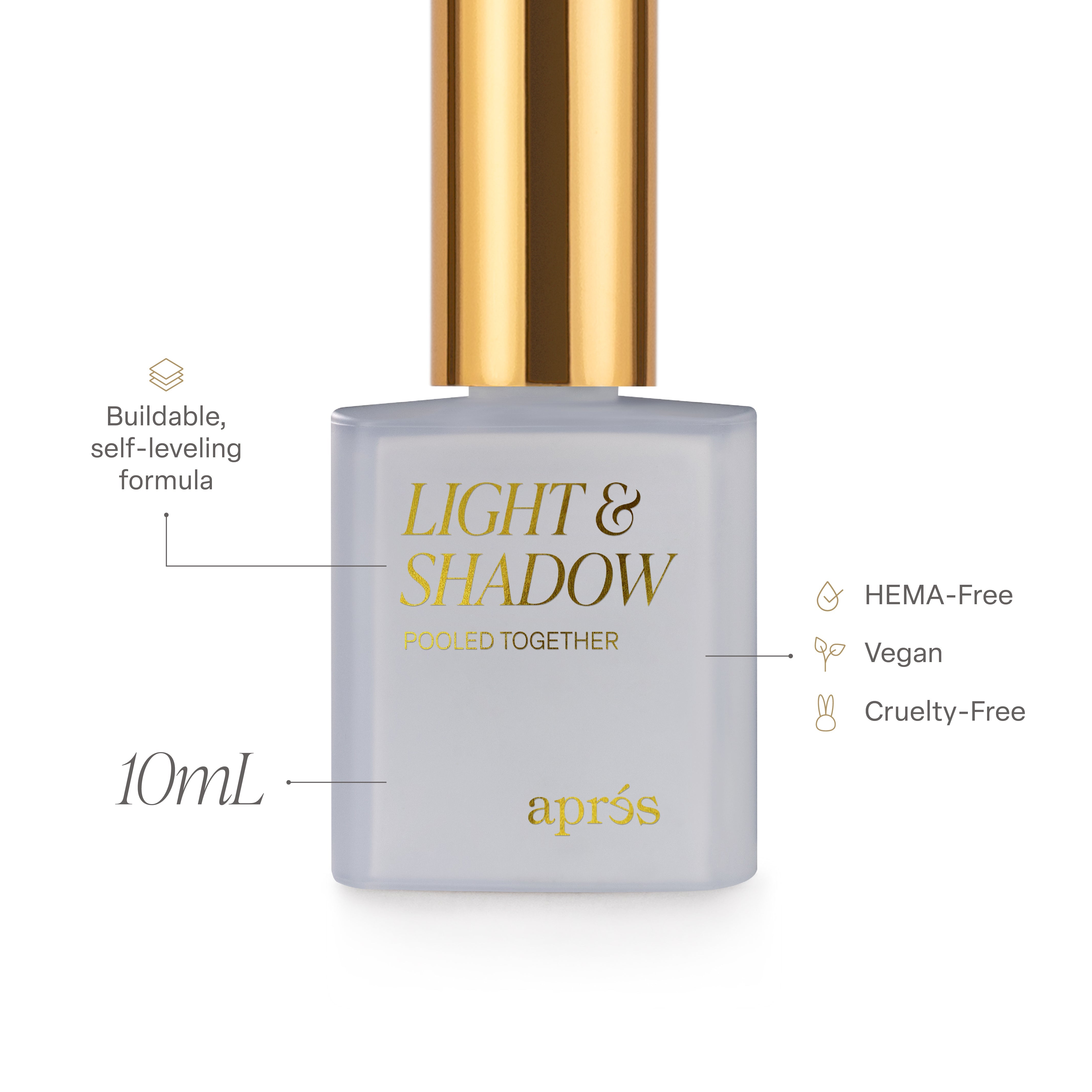Apres - LIGHT & SHADOW COLLECTION - 40PCS SHEER GEL COLORS, 10ML