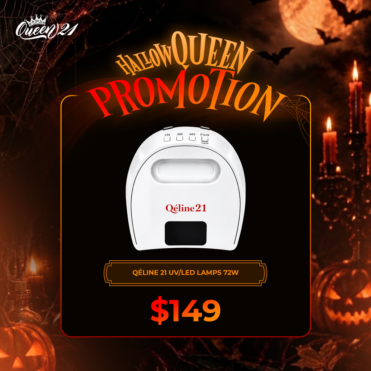 QUEEN 21 - Qeline21 UV/LED Lamp 72W - WHITE