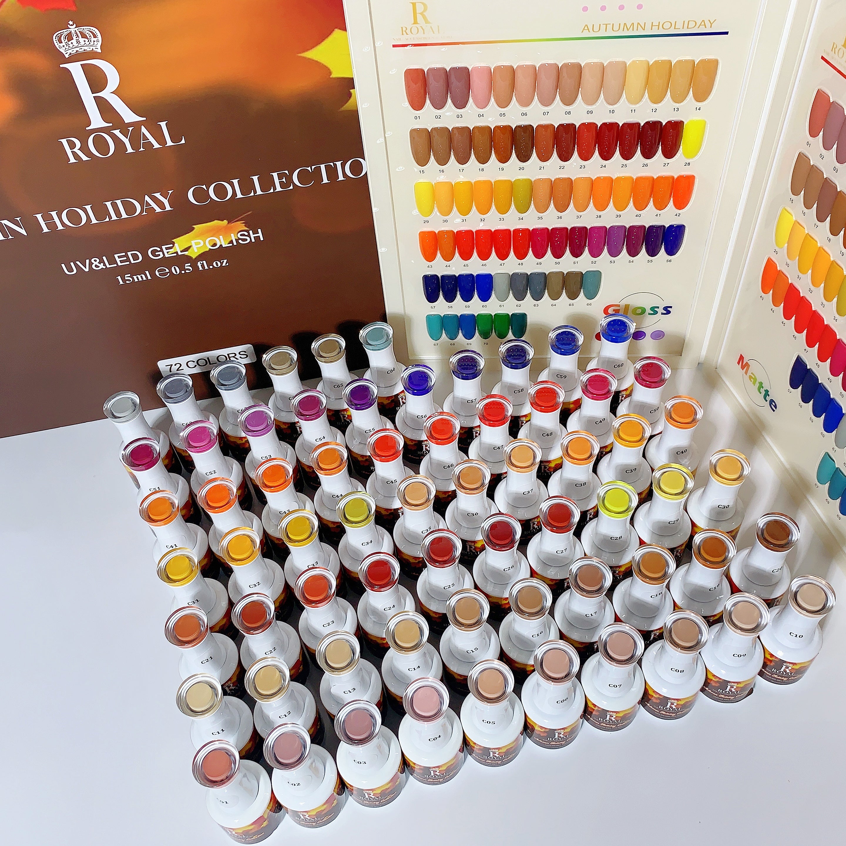 ROYAL NAIL ART - AUTUMN GEL COLLECTION | 72 COLORS