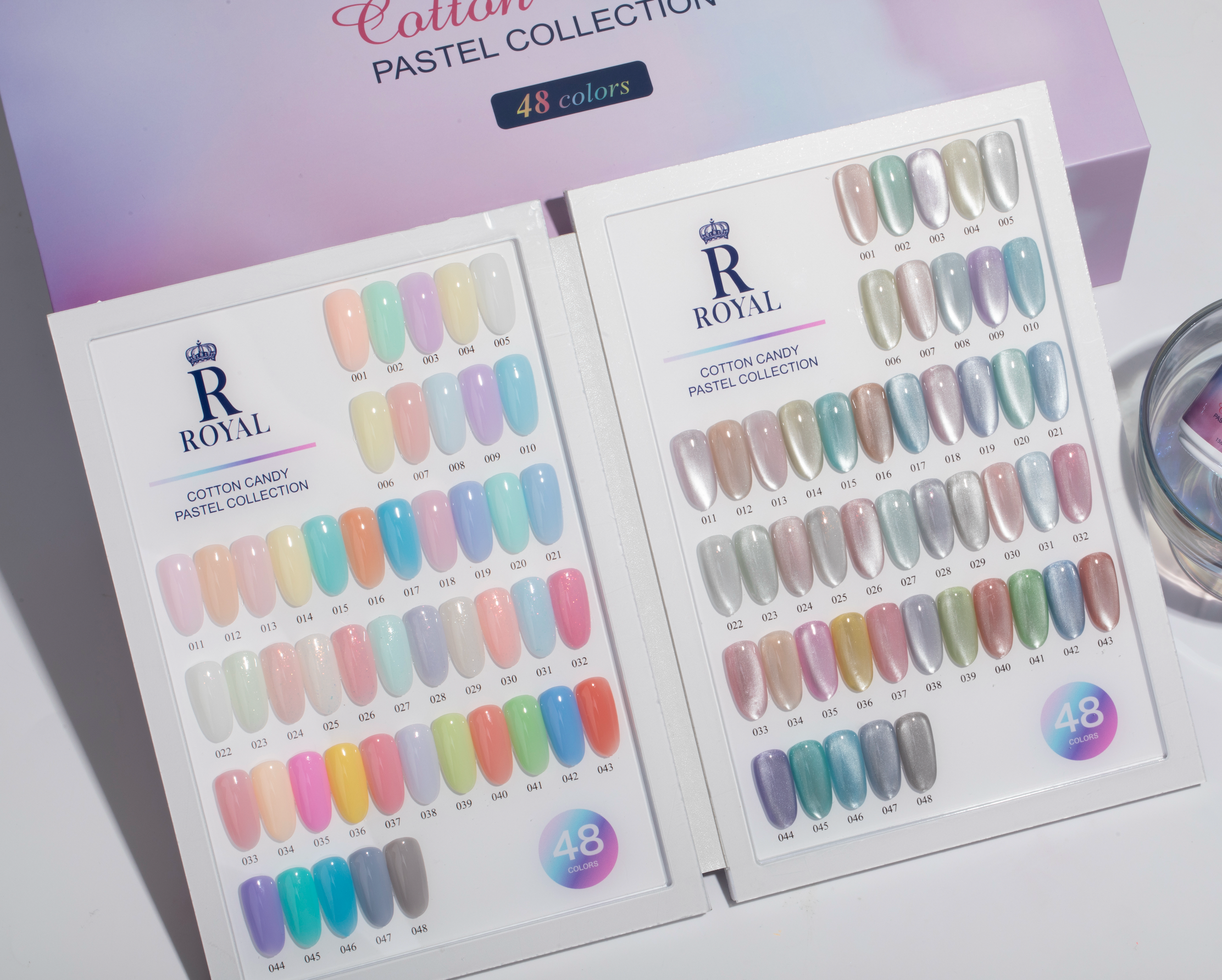 ROYAL NAIL ART - COTTON CANDY PASTEL COLLECTION – 48 COLORS
