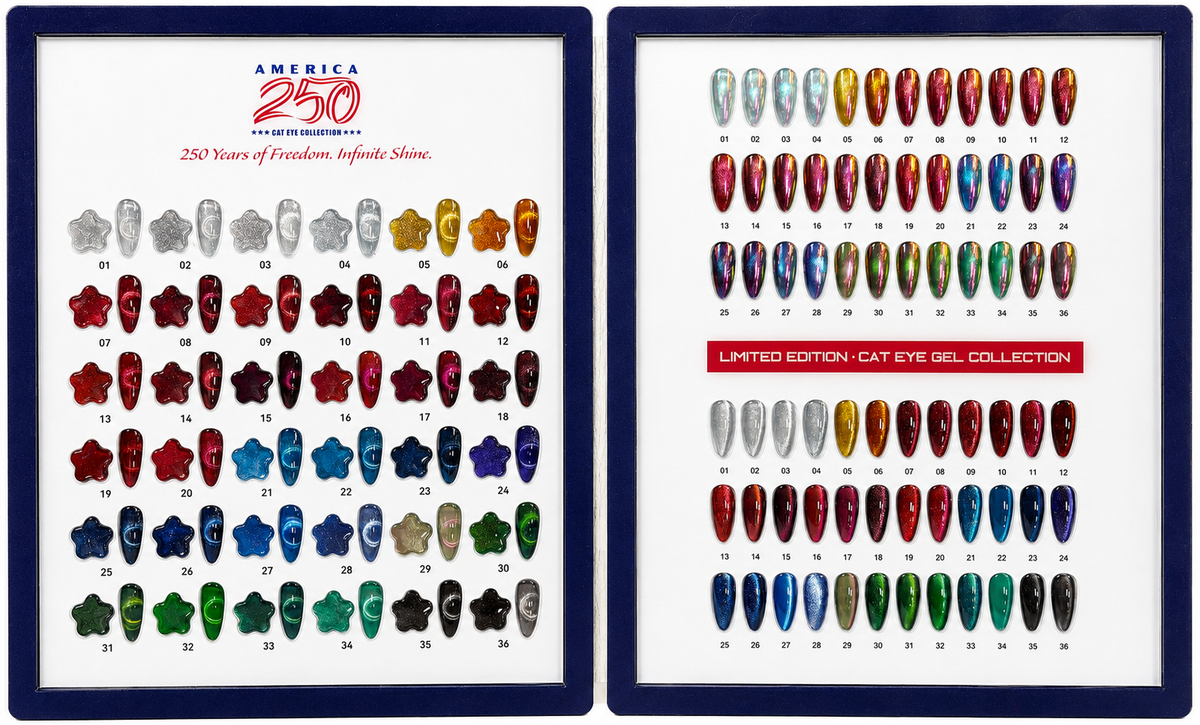 Royal Nail Art - July 4th Cat Eye American 250 Limited Edition Collection