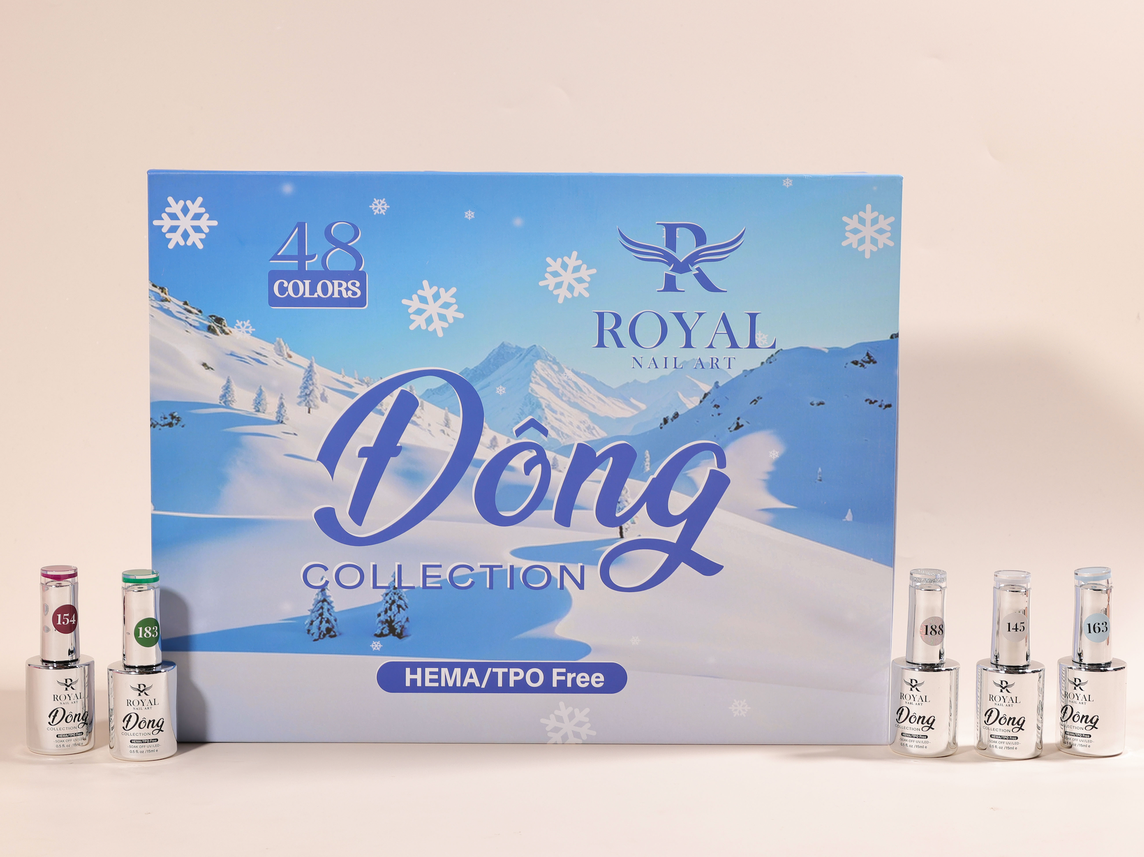 Royal Nail Art - "Đông" Collection 48Pcs