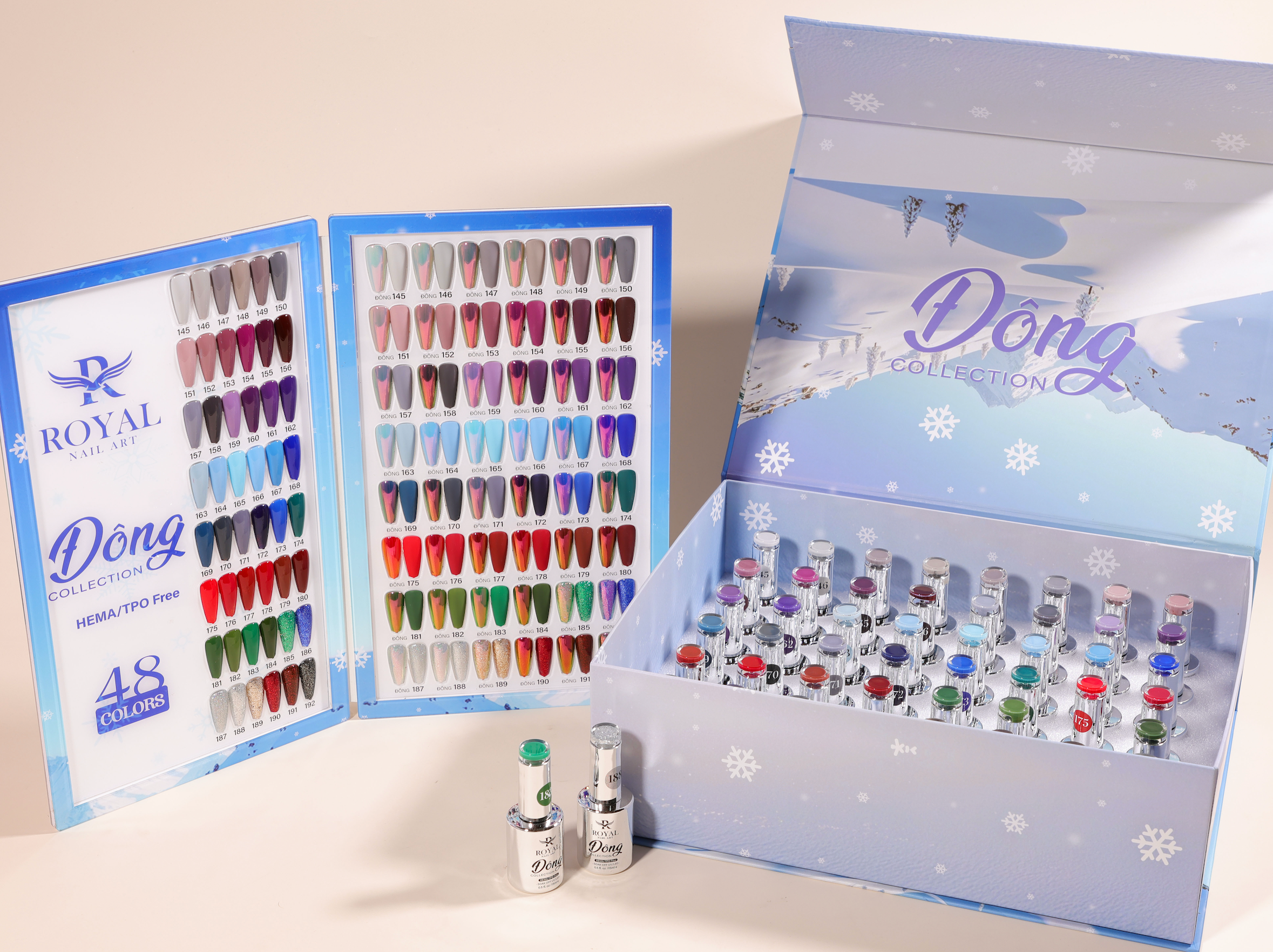 Royal Nail Art - "Đông" Collection 48Pcs