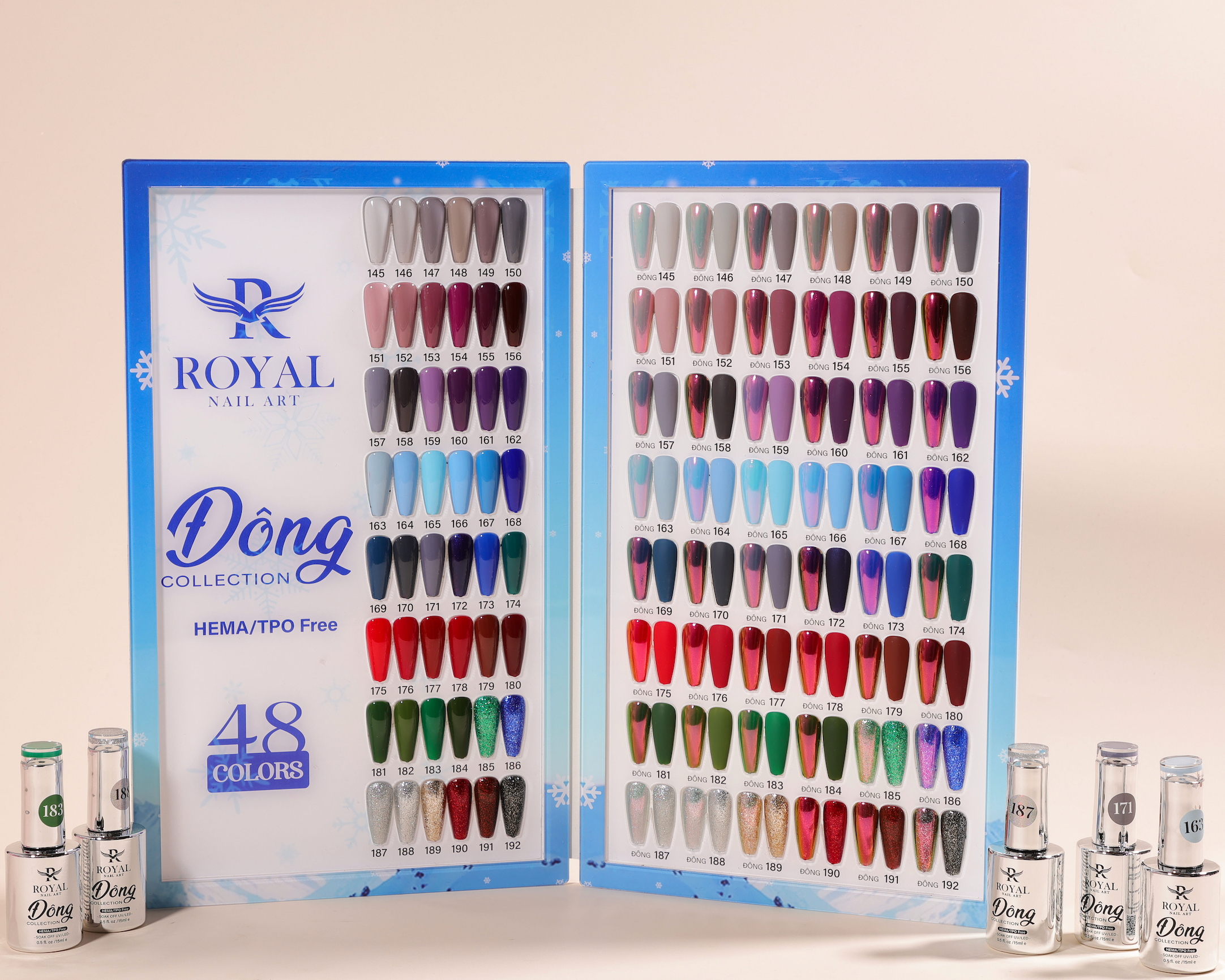 Royal Nail Art - "Đông" Collection 48Pcs
