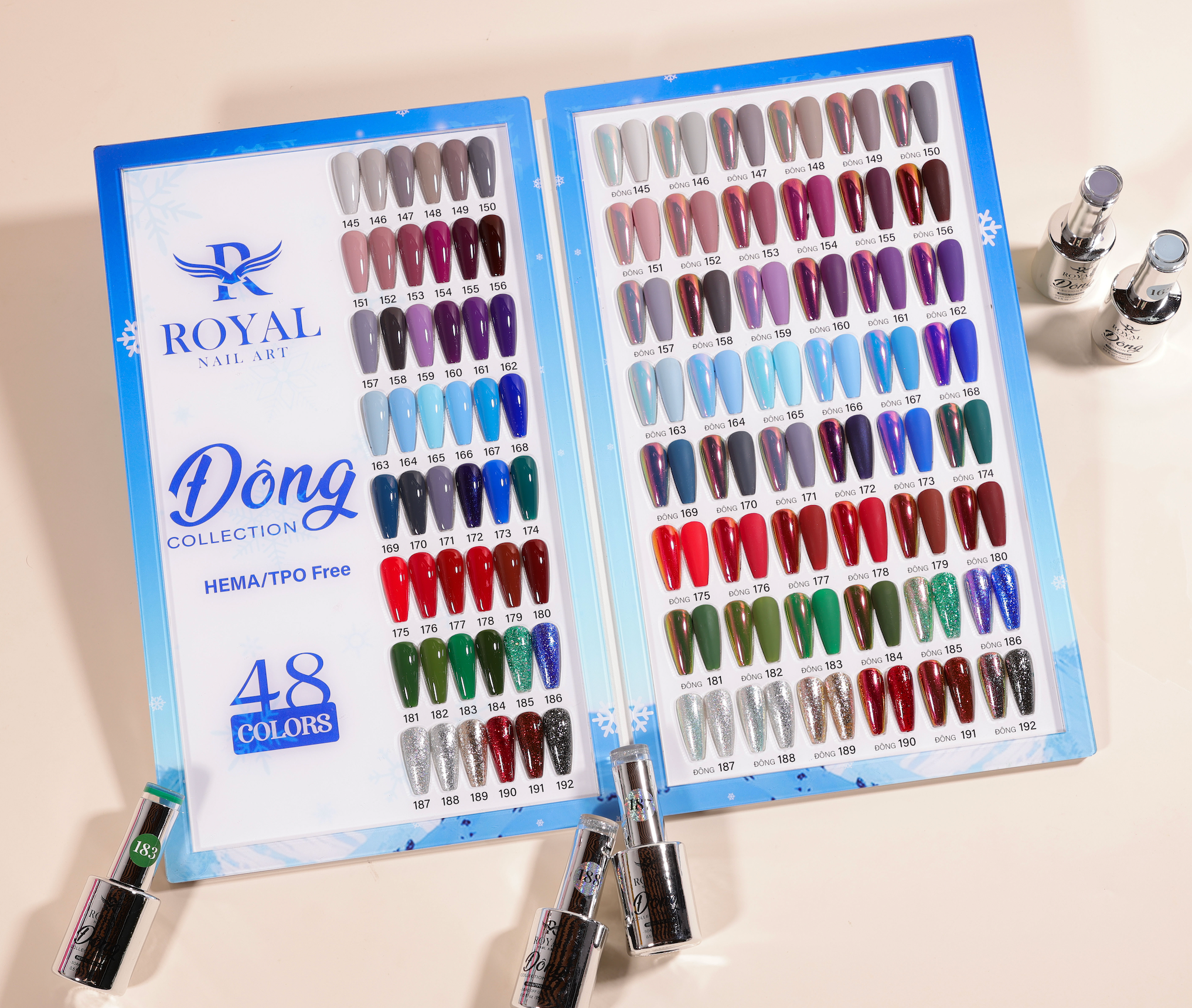 Royal Nail Art - "Đông" Collection 48Pcs