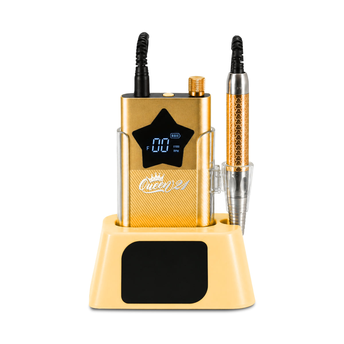 QUEEN 21 - Professional Nail Drill - Yellow