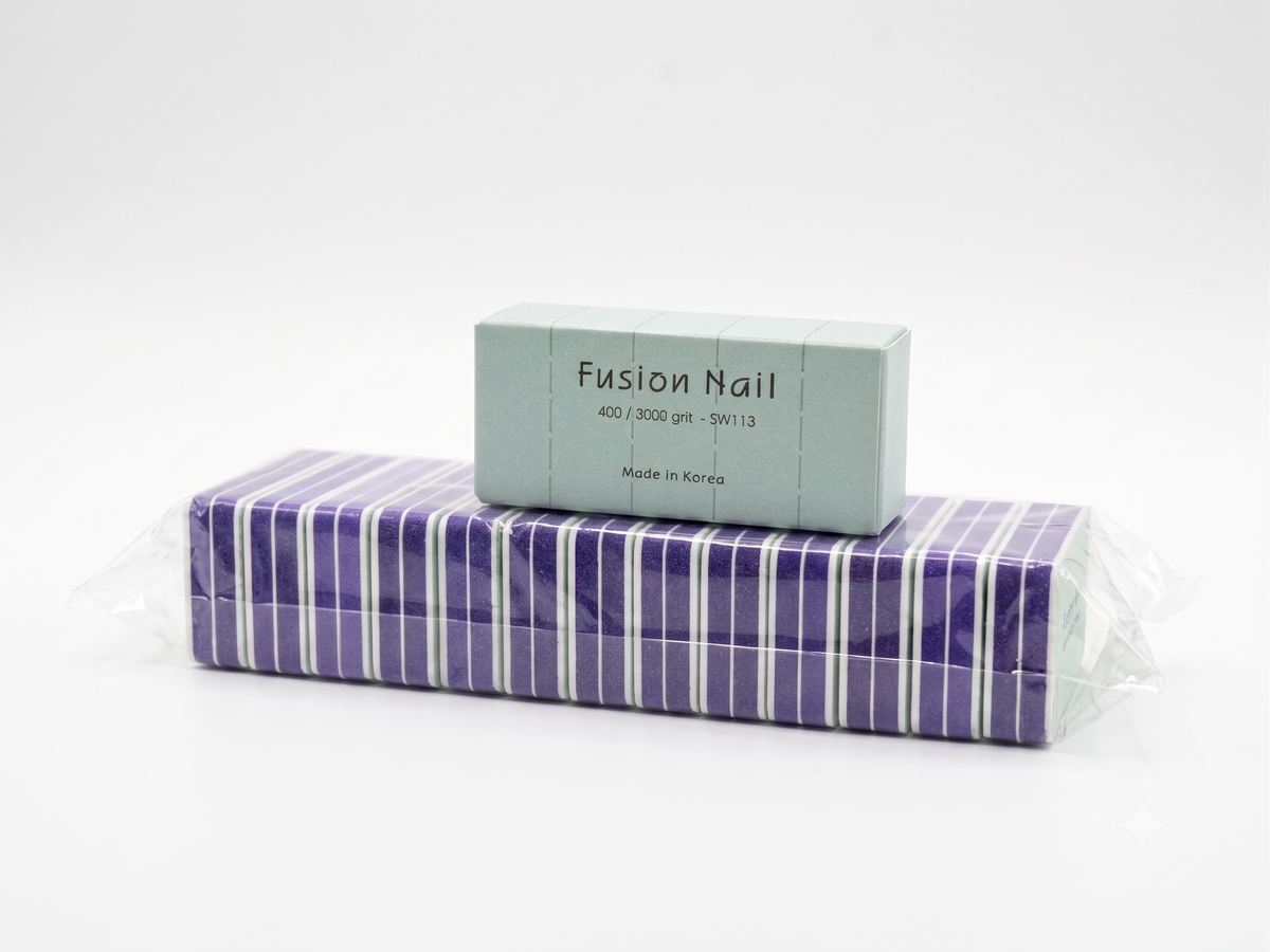 FUSION NAIL - SHINER BUFFER - 40/3000 GRIT - 50 PIECES