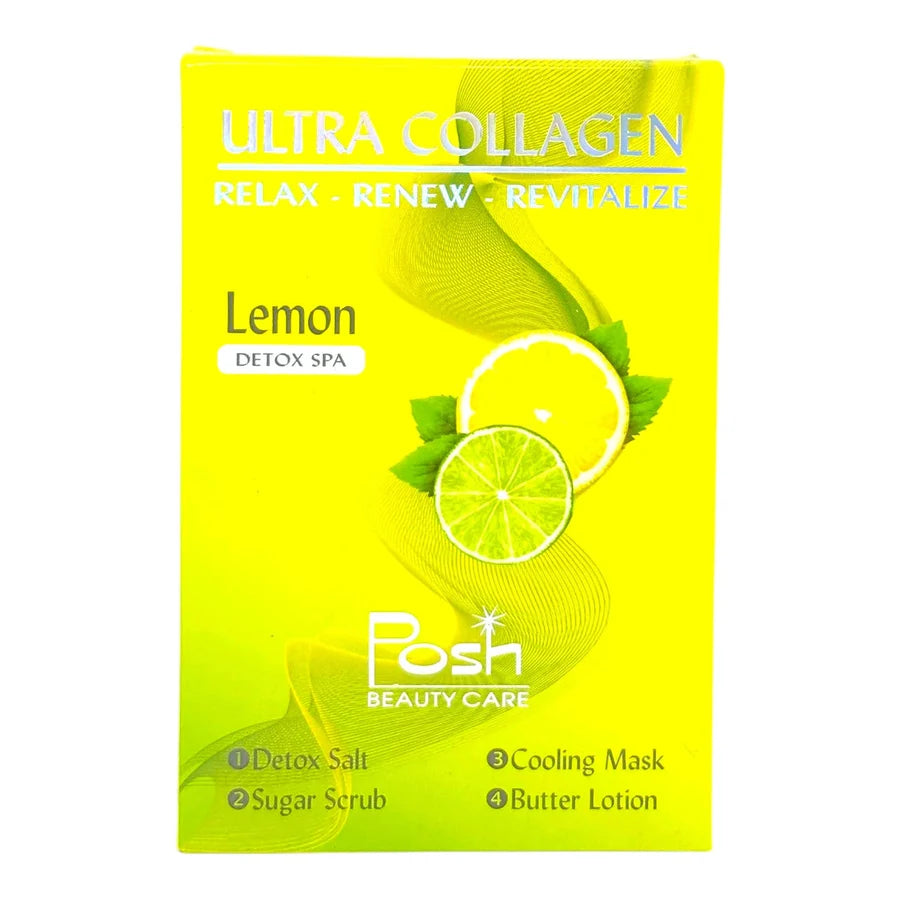 POSH DELUXE 4-IN-1 PEDICURE KIT ULTRA COLLAGEN - 50 PCS/CARTON