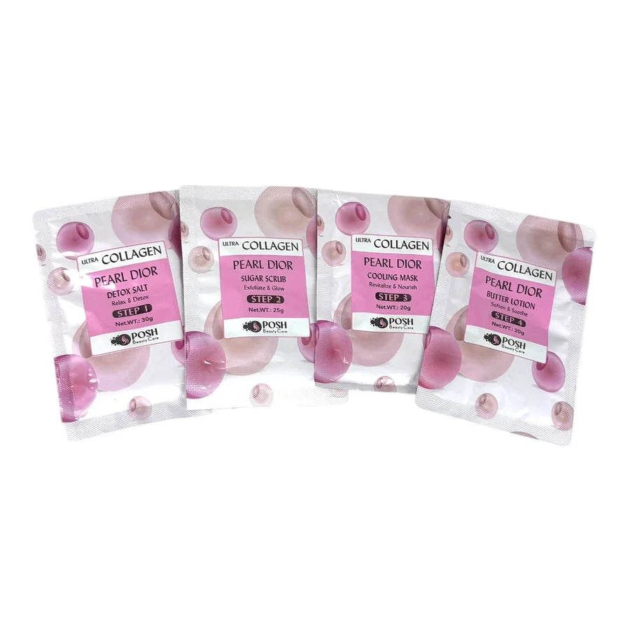 POSH DELUXE 4-IN-1 PEDICURE KIT ULTRA COLLAGEN - 50 PCS/CARTON