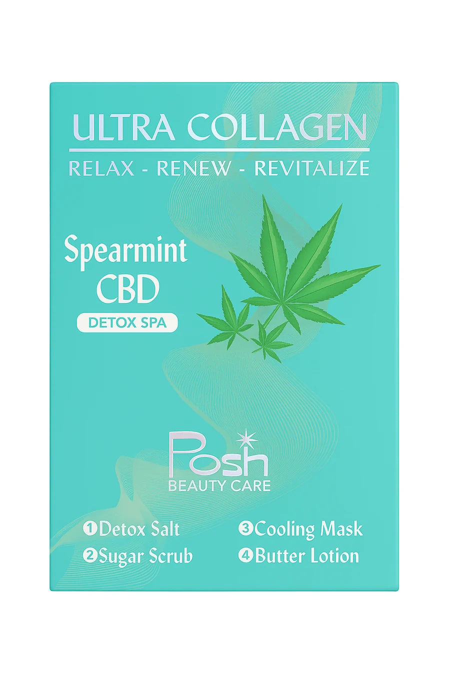 POSH DELUXE 4-IN-1 PEDICURE KIT ULTRA COLLAGEN - 50 PCS/CARTON