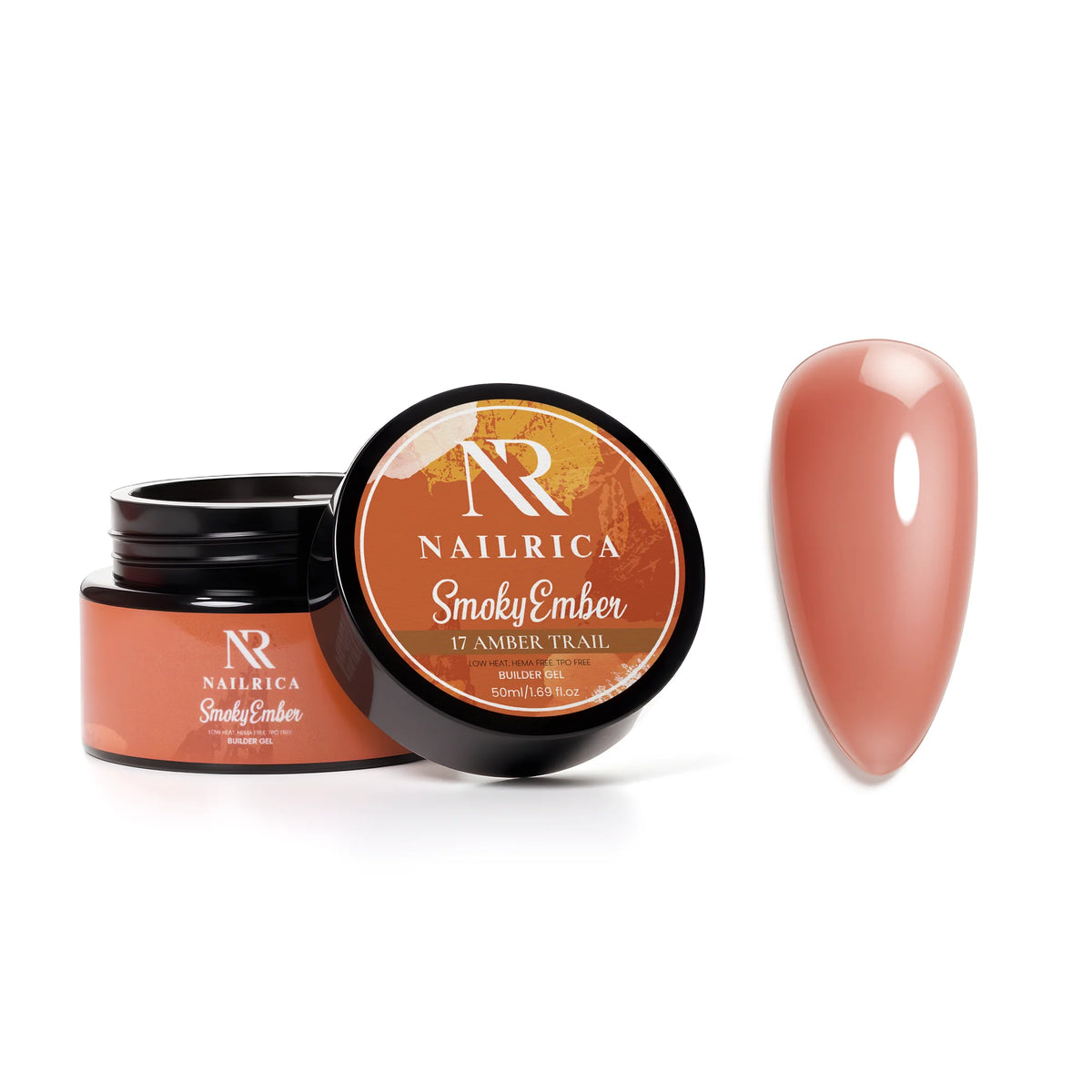 NAILRICA - Smoky Ember Builder Gel - 12 Colors