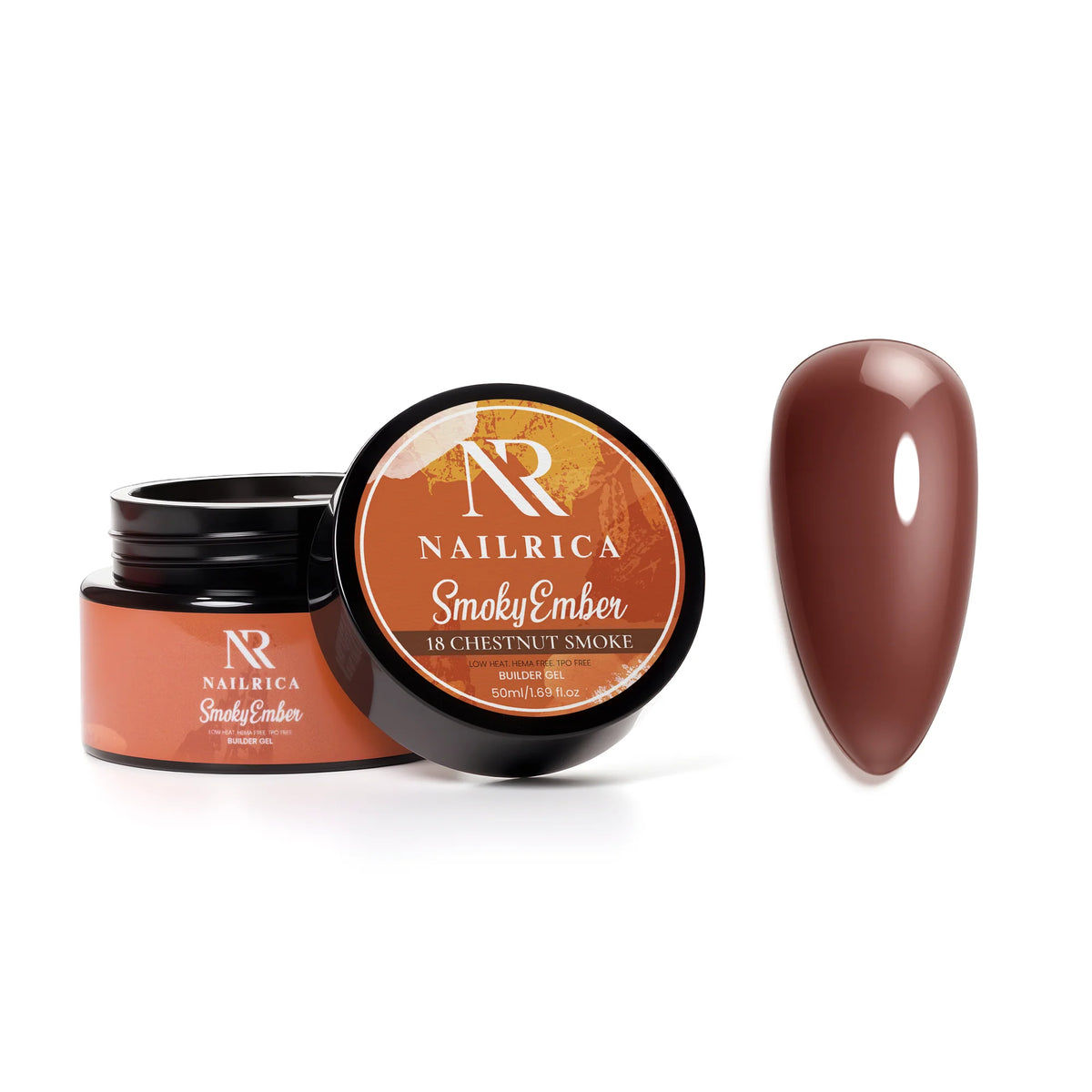 NAILRICA - Smoky Ember Builder Gel - 12 Colors