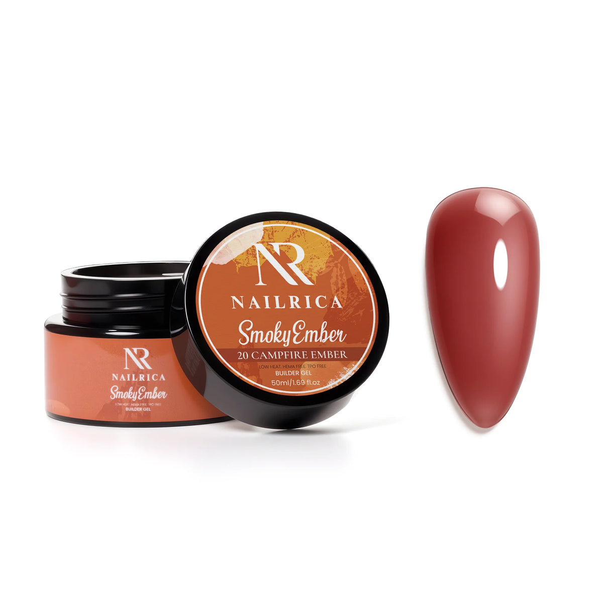 NAILRICA - Smoky Ember Builder Gel - 12 Colors