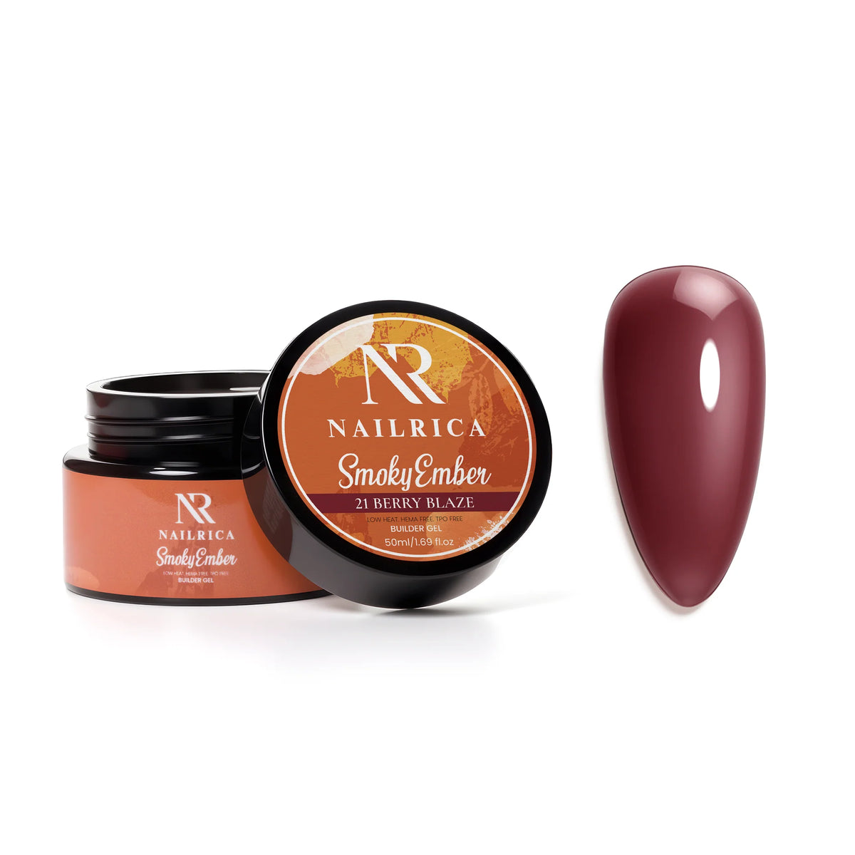NAILRICA - Smoky Ember Builder Gel - 12 Colors