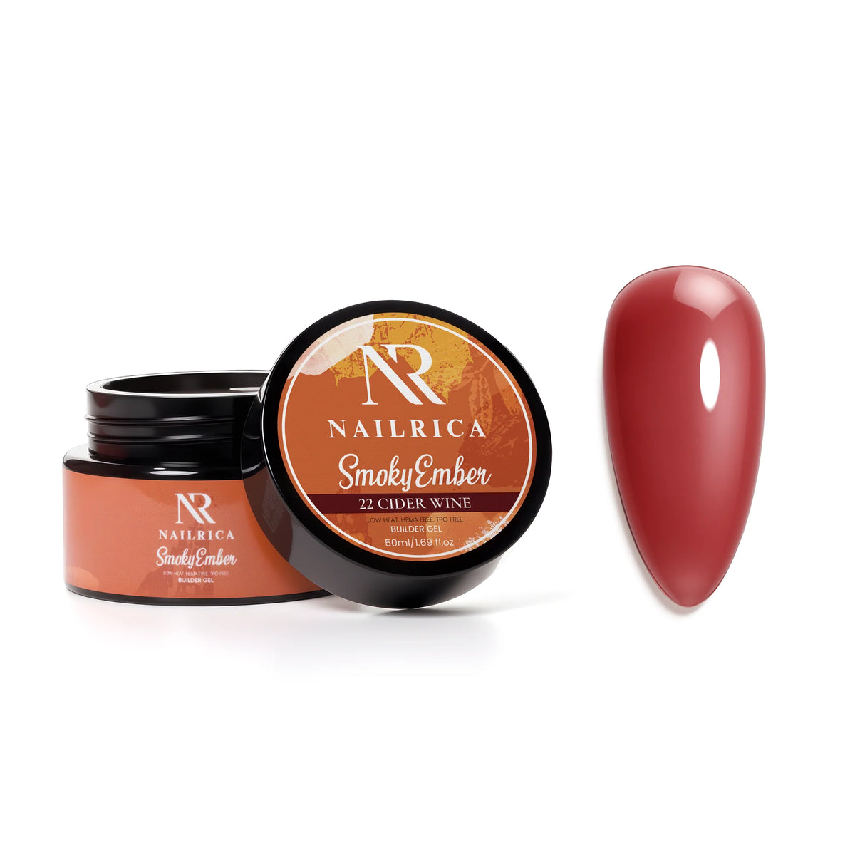 NAILRICA - Smoky Ember Builder Gel - 12 Colors