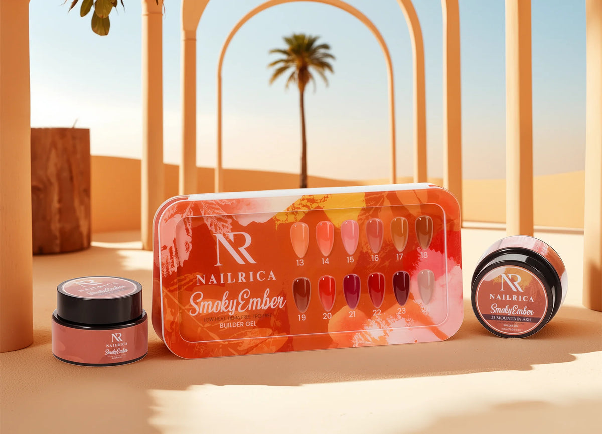 NAILRICA - Smoky Ember Builder Gel - 12 Colors