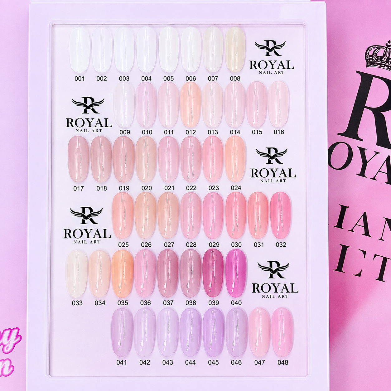 ROYAL NAIL ART - COTTON CANDY FULL COLLECTION 48PCS